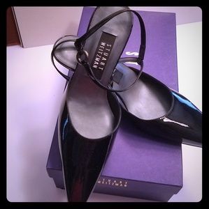 Black Enamel Stuart Weitzman